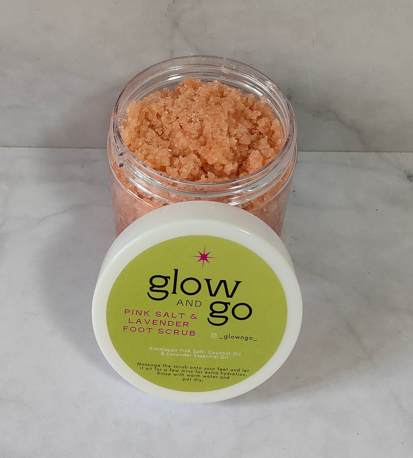 Pink Salt & Lavender Foot Scrub