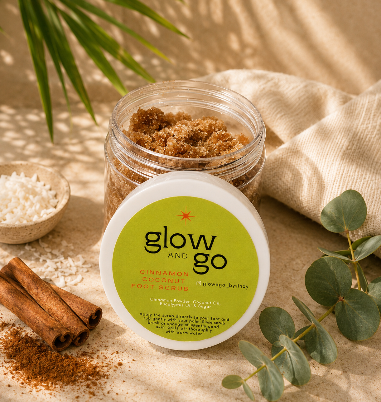 Cinnamon Coconut Foot Scrub